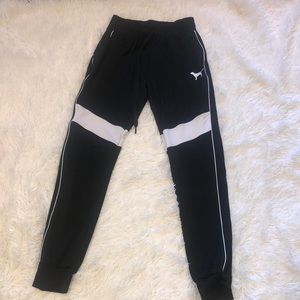 Black and white PINK drawstring pants size XS